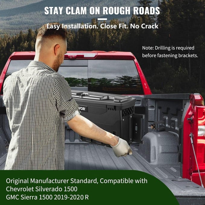 Opbergkist Gereedschapskist Laadbak 2019-20 Chevrolet Silverado 1500 Links+Rechts