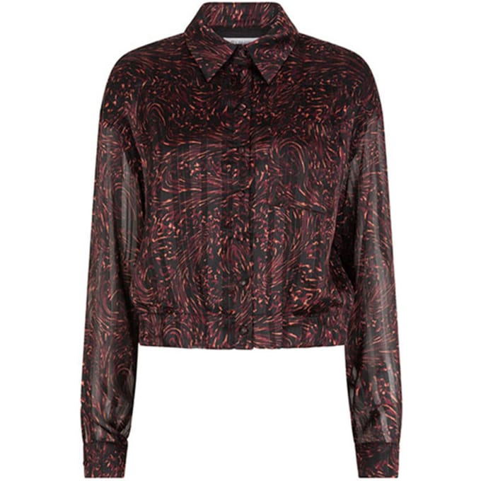 Lofty Manner Blouse Blouse Astrid Swirl Print Dames Maat - L
