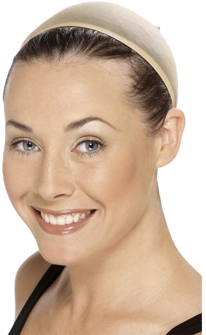 Smiffys Wig Cap - Nude haar cap voor pruik - Houdt haar bij elkaar