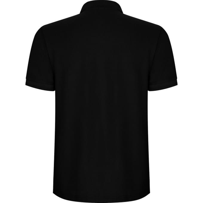 Roly Heren Pegaso Premium Effen Polo Shirt (Zwart)