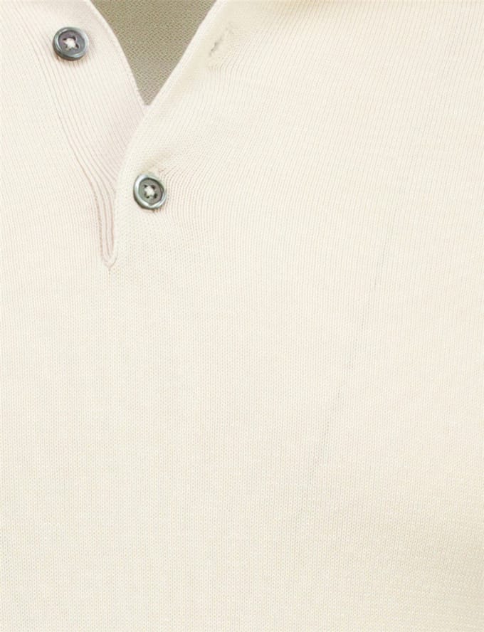 Born With Appetite poloshirt korte mouw beige