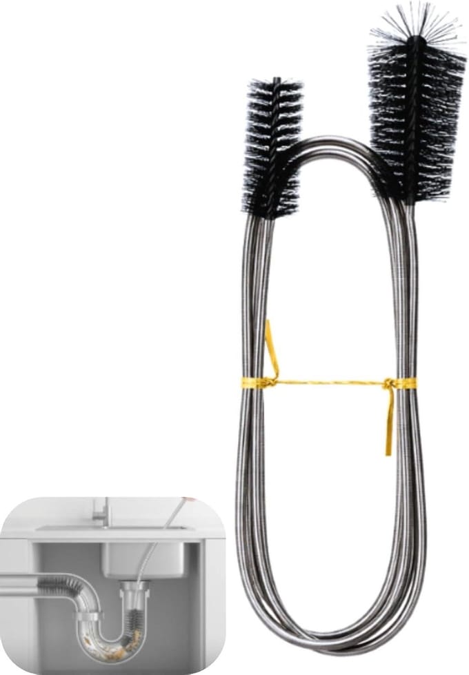 Solidchoice - Flexibele RVS Buizenborstel voor Afvoeren en Pijpen