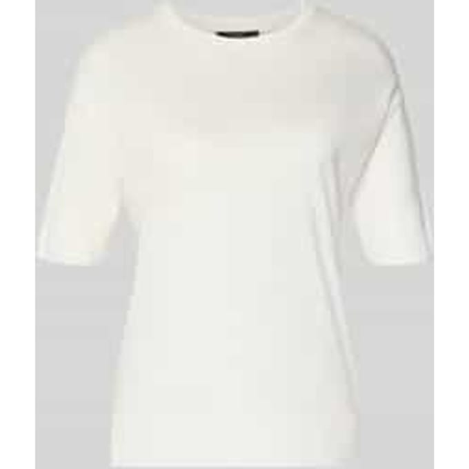 T-shirt van lyocell-katoenmix met ronde hals