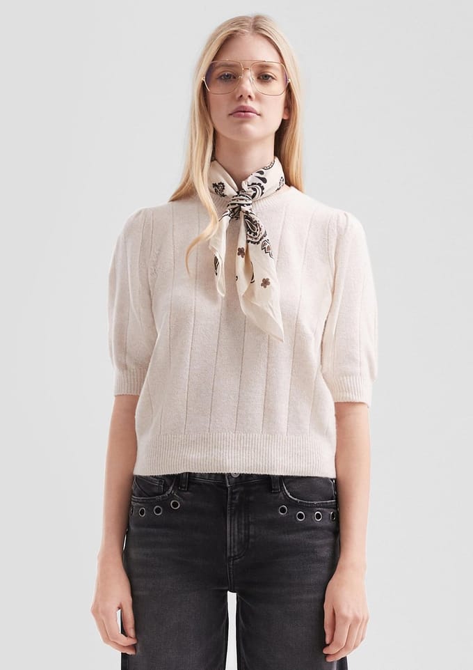 Classic Knit Pullover Dames QS