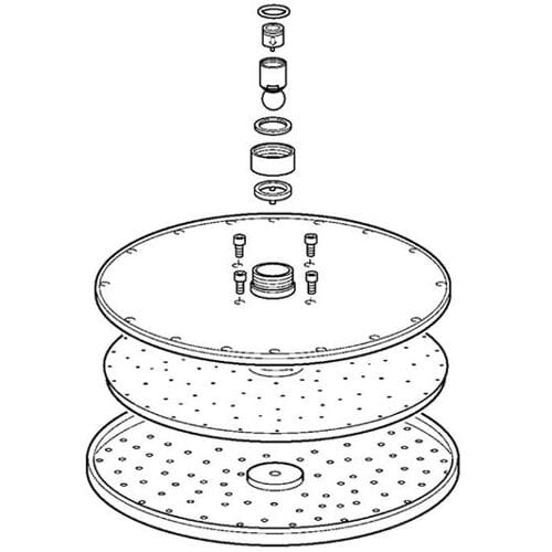 Hansaviva replacement overhead shower 30 cm, complete 59913746