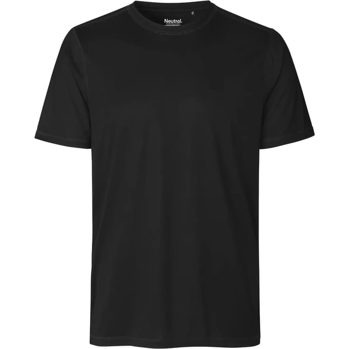 Herensportshirt 'Performance' met korte mouwen Black - S