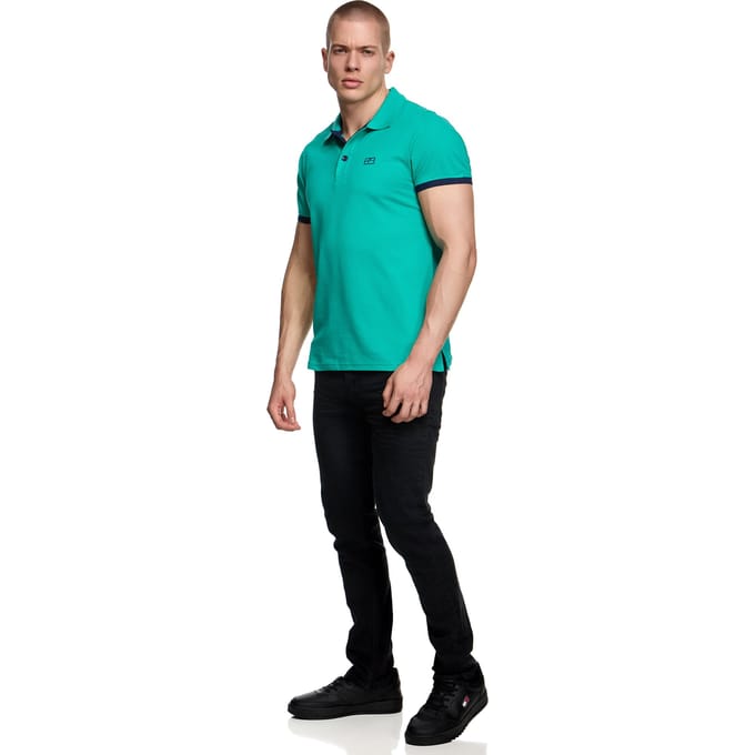 Contrast Polo Piqué Shirt Normale Pasvorm