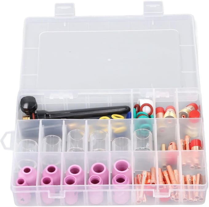 Lastoorts Set - Argonbooglassen Accessoires - Metaal Bewerken - 81 Delige Kit - Type 10 Bekers - Niet Gespecificeerd