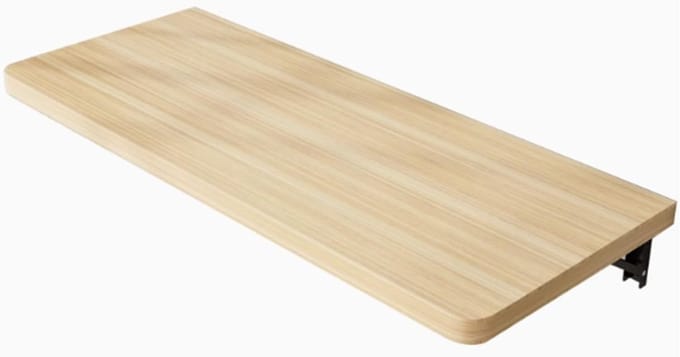 Klaptafel aan muur - Inklapbaar bureau - Ruimtebesparend werken - Zwevend ontwerp - Diverse maten - Houtkleur