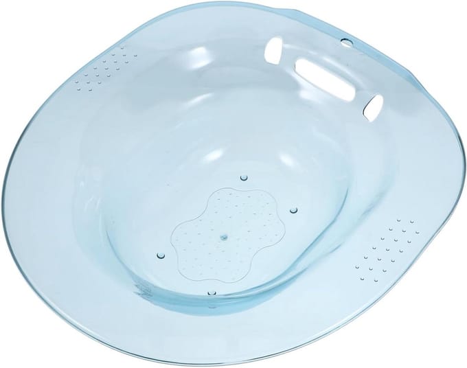 Zitbad Basin - Postpartum Kom - Persoonlijke Hygiëne - Antislip Ontwerp - 395 x 365 cm - Blauw