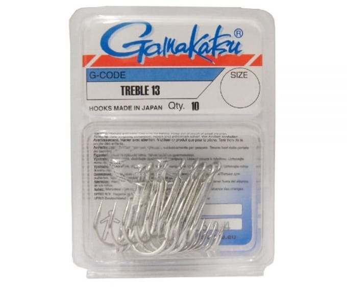 Gamakatsu Treble 13 Nickel Nickel / #12