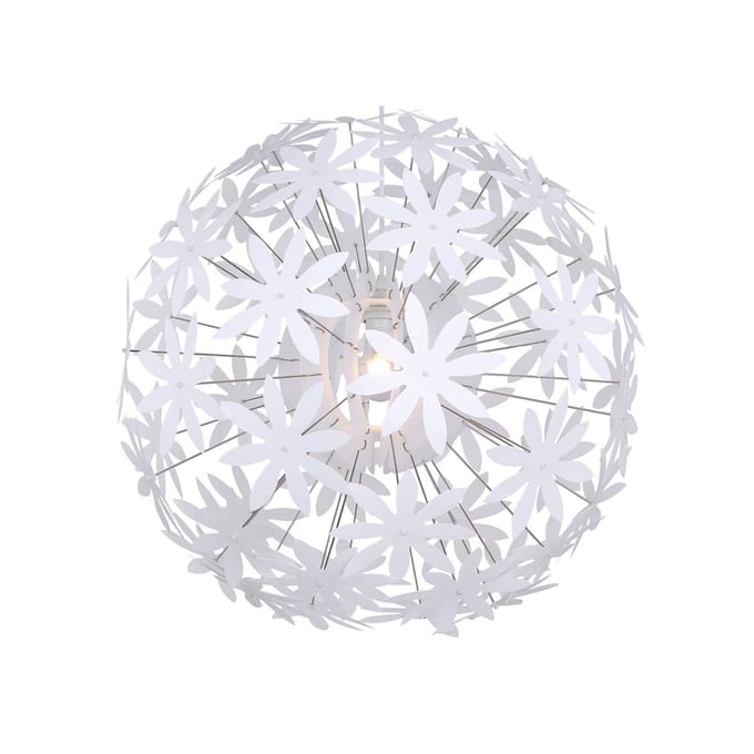 Globo - hanglamp - Stella - wit - kunststof - Ø 60cm - E27 - 15024
