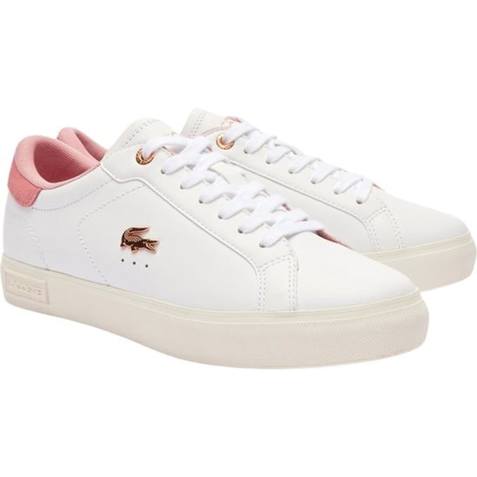 Lacoste Powercourt -maat 39- Dames Sneakers - Wit/Roze