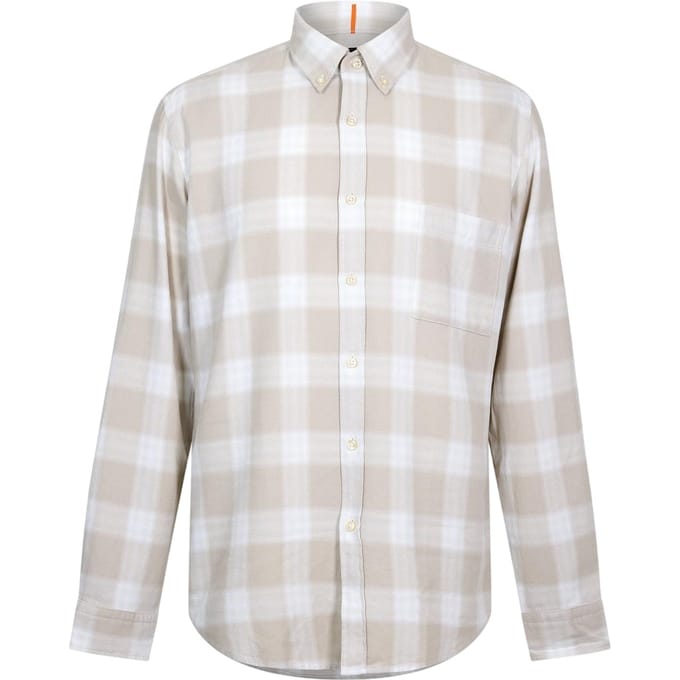 Boss Rickert-overhemd voor heren (Licht Beige)