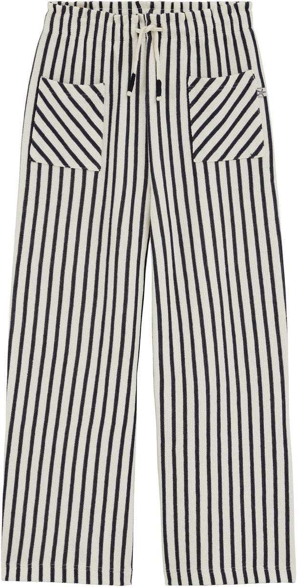 WE Fashion Meisjes wide leg broek met streep