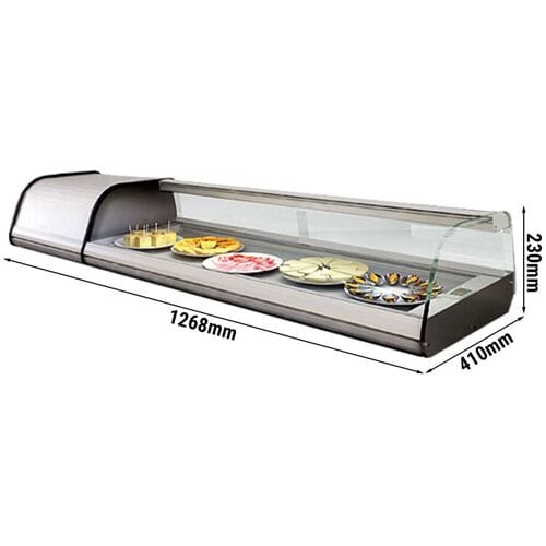 GGM Gastro Teller-Kühlvitrine Premium PLUS Zilver