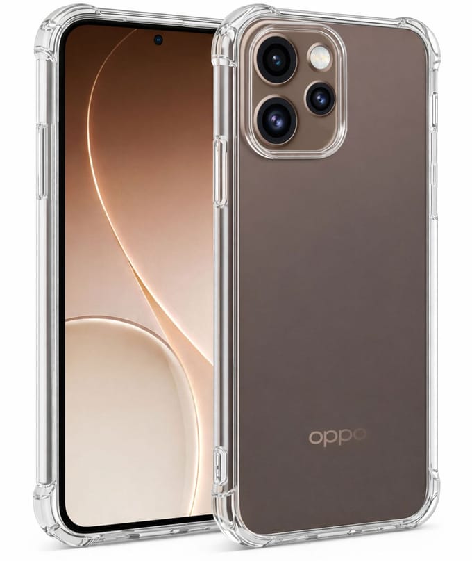 TechNow Hoesje geschikt voor OPPO Reno 15 Hoesje Screenprotector - Extreme Shock Case – Case Transparant
