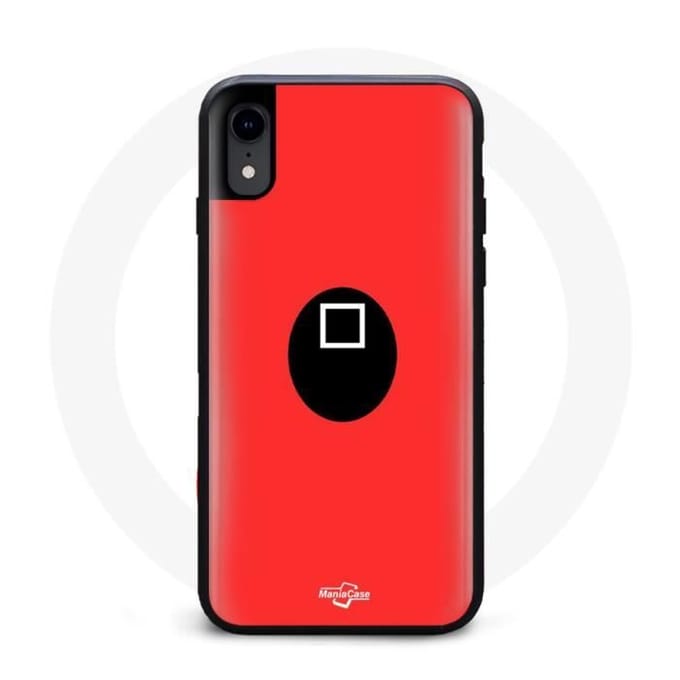 Coque - Squid Game - Iphone X - Souple - Rouge - Motif Triangle