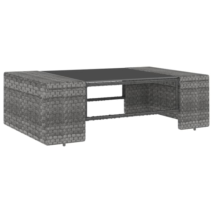 vidaXL - 2-delige - Loungeset - poly - rattan - grijs