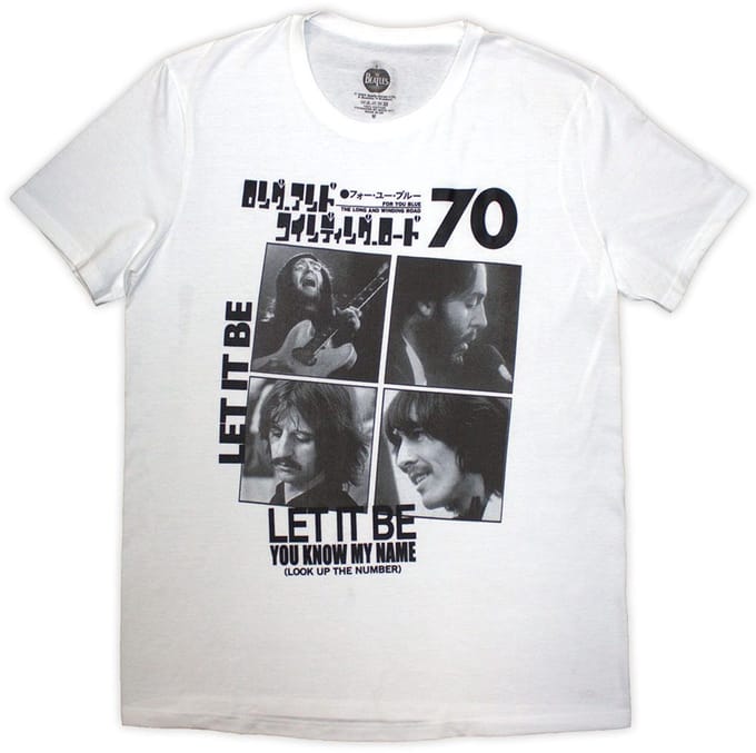 The Beatles - 1970 Heren T-shirt - S - Wit