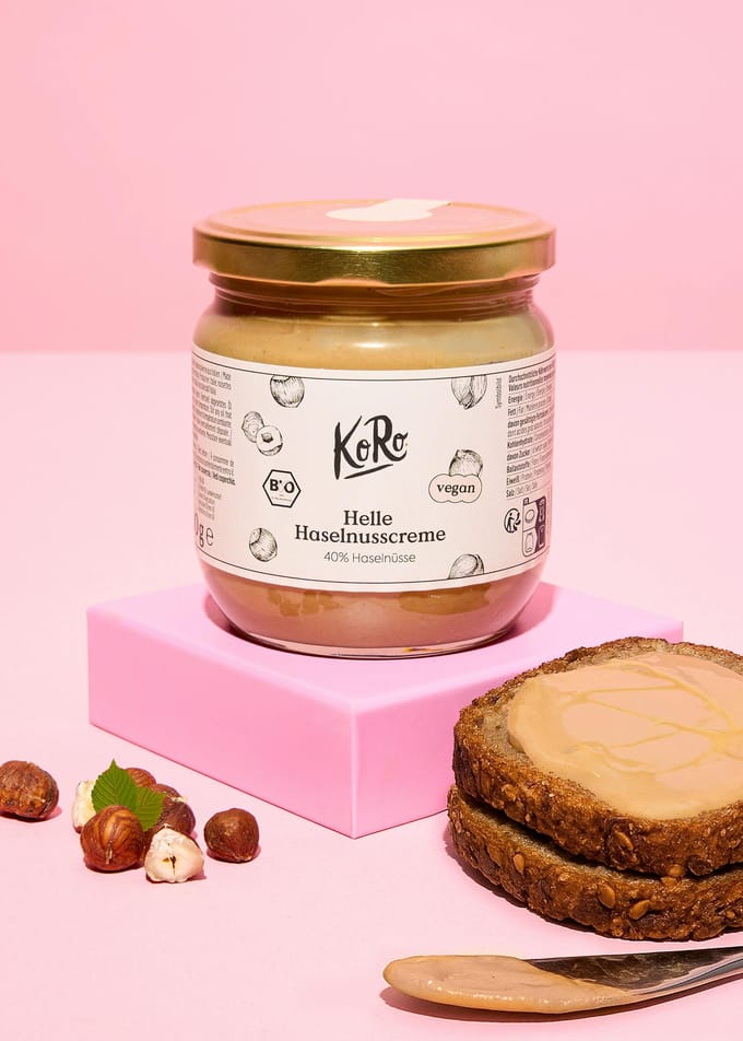 Bio lichte hazelnootcrème - de "Buena crème" 400 g