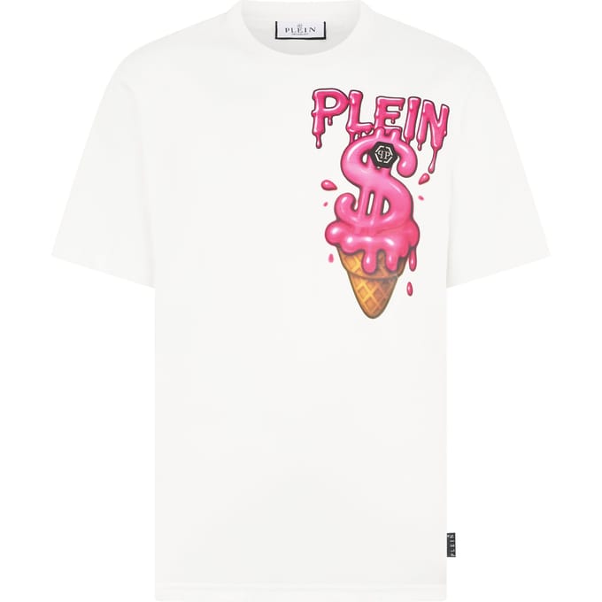 Round Neck T-Shirt Ice Cream Dollar