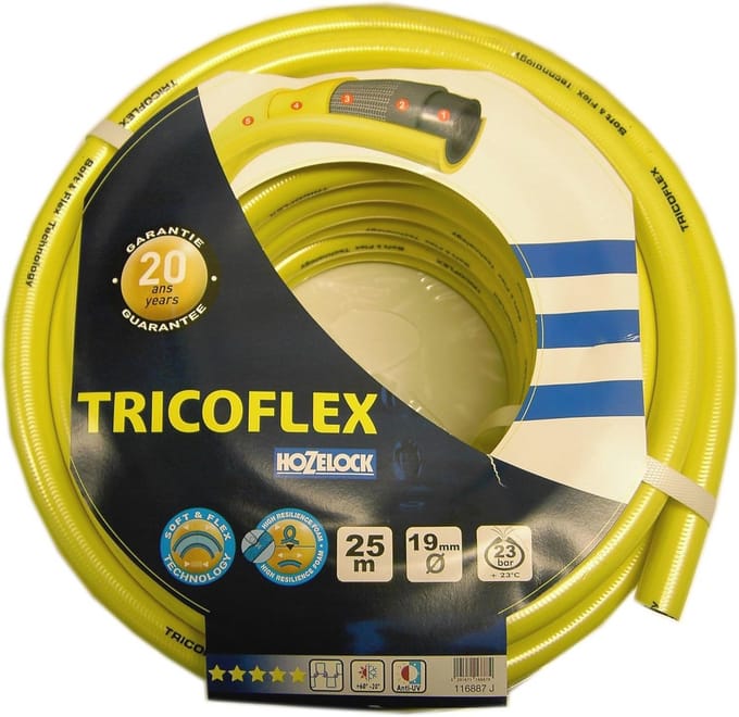 Waterslang - Flexibele slang - Tuin bewateren - Hoge UV-bestendigheid - 25 meter - Geel