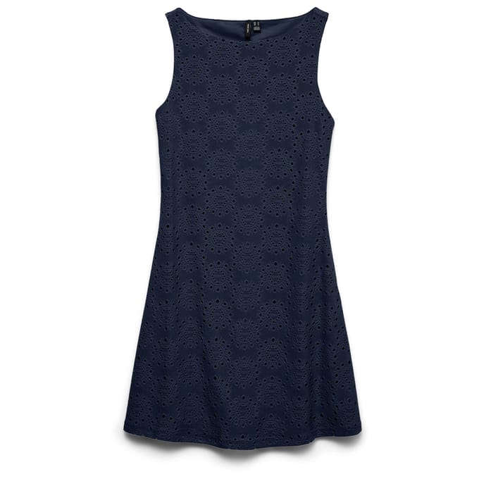 Vero Moda Liv SL Boat Neck Short Jurk Dames