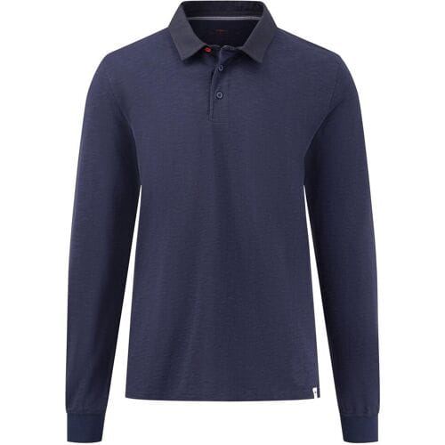 Fynch-Hatton Polo Long Sleeve Rugby Slub Navy / male