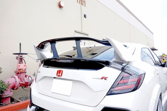 SK-Import Achter Spoiler Stabilisator V1 Ongeverfd ABS Plastic Honda Civic