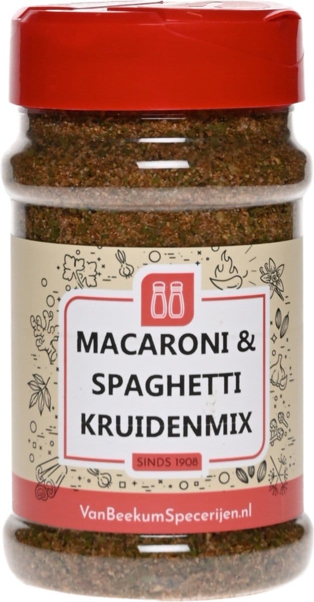 Van Beekum Specerijen - Macaroni & Spaghetti Kruidenmix - Strooibus 150 Gram