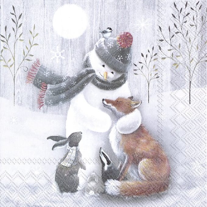 Lunch servetten - Frosty hug