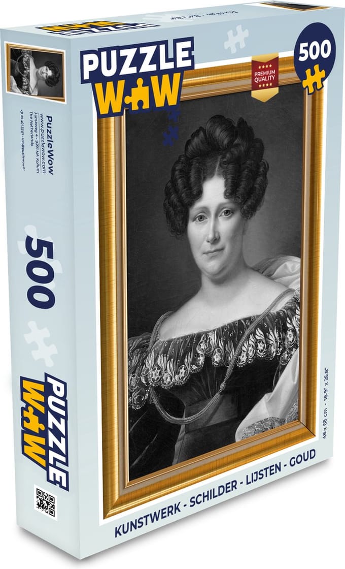 Puzzel Kunstwerk - Schilder - Lijsten - Goud - Legpuzzel - Puzzel 500 stukjes