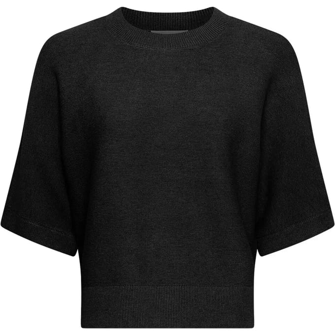MSCH Copenhagen Mschthamira 2/4 Pullover Tops & T-shirts Dames - Shirt - Zwart - Maat S/M