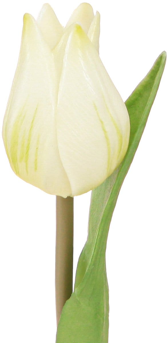Decoratieve Tulpen Kunstbloemen Wit Crème 20cm 6 st., 6 Stück