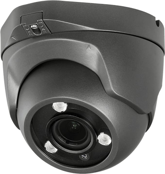 5 megapixel grijze analoge 4in1 Sony Starvis dome camera 40m IR LED