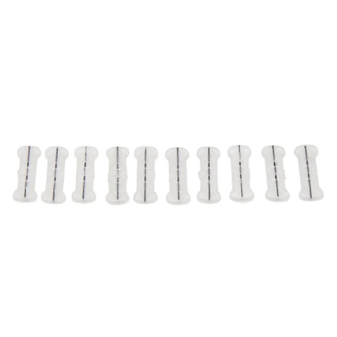 10 pièces Bandes de Correction d'Ongles d'orteil Attelle Élastique Changent la Direction de Croissance Attelle de Correction d'Ongle Incarné 0,6 pouce white