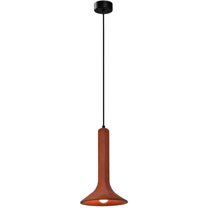 Viokef Funnel hanglamp, beton, rood
