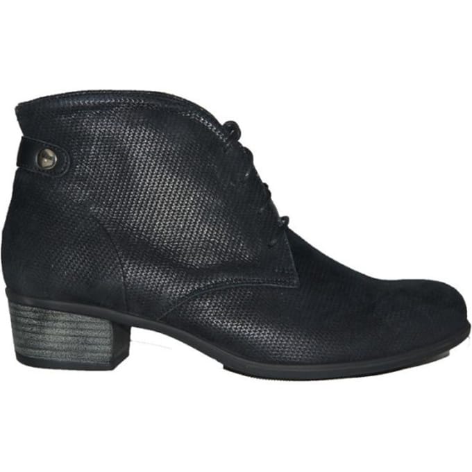 Durea 9603 Wijdte E Kleur: Zwart / Nubuck Maat: 7 (41)