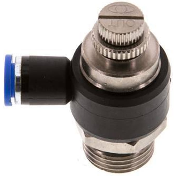 L-stuk Regelventiel 8 mm - G1/2'' Regeling-Uit Messing/Nylon