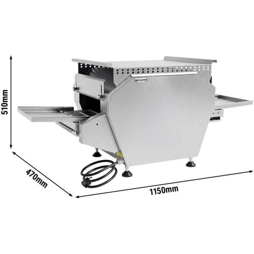 GGM Gastro Elektro Durchlaufgrill - 470x1150mm Zilver