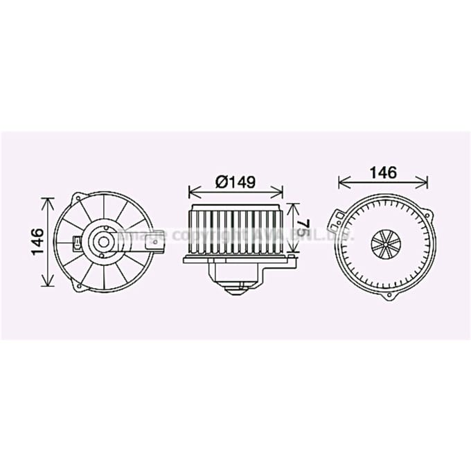 Interieurventilator AVA COOLING TO8735