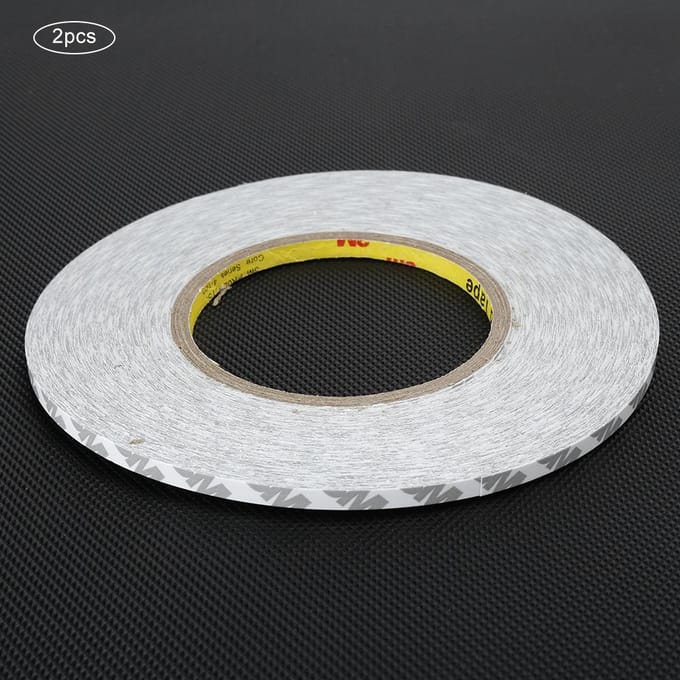 (2 stuks set) Sterke Dubbelzijdige Plakband 2mm3mm5mm voor Mobiele Telefoon LCD-Scherm5mm0.20in white