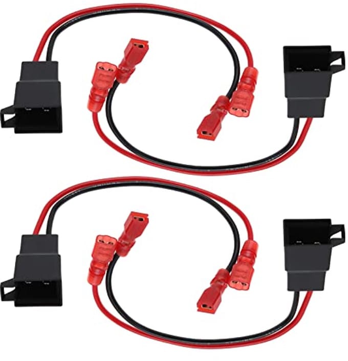 Auto Speaker Adapter Plug Lead Connectors 15Cm - 4 Stuks