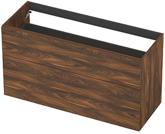 INK - Onderkast 2L A-sym Decor Tbv Grepen - 1200x450x650 Mm - Noten
