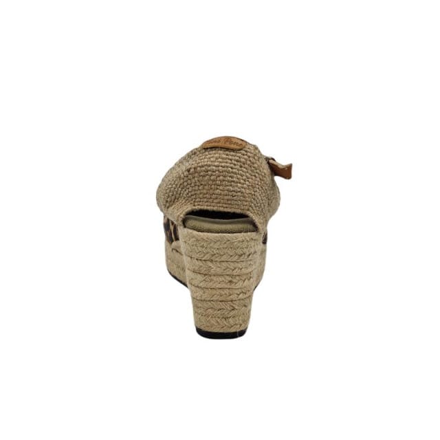 Espadrille met sleehak en dierenprint voor dames | Lagos