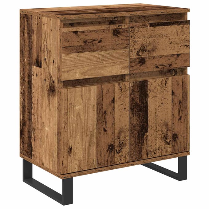 vidaXL Dressoir Oud Hout 60 x 35 x 70 cm Gemonteerd hout en ijzer