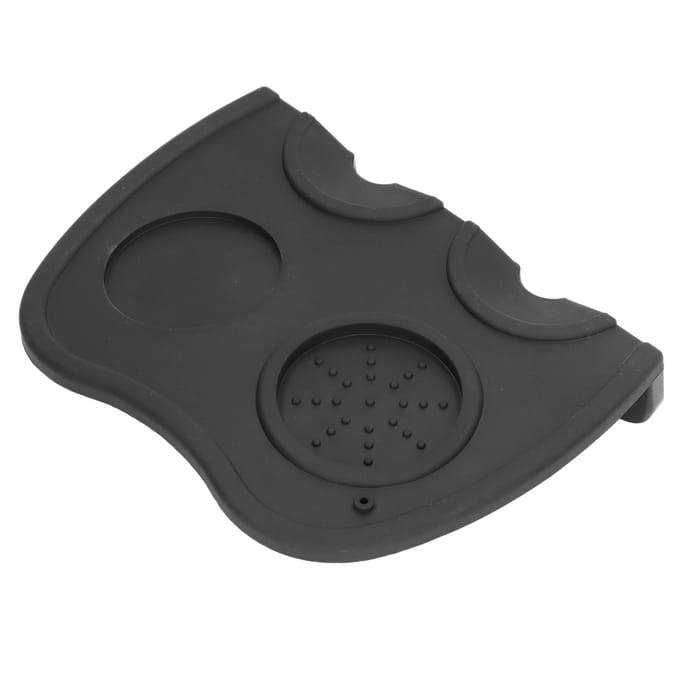 Koffieverdeler Mat Siliconen Tamper Pad Dubbel Gat Antislip Houder voor Drankbereiding black