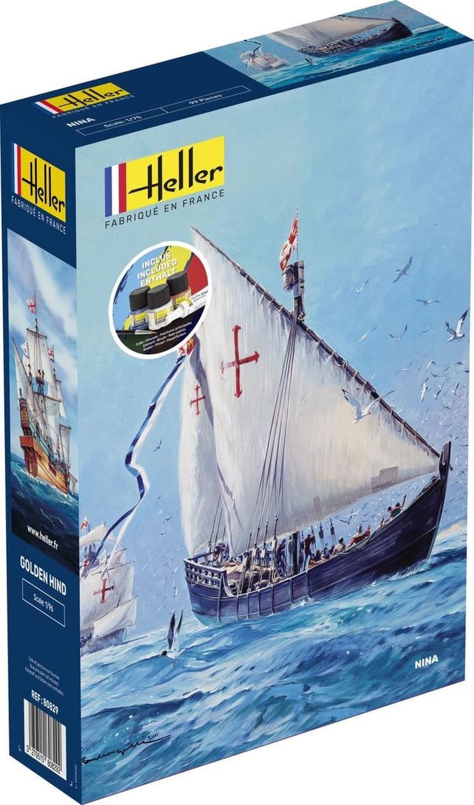 Heller Modelbouwpakket Schepen - 56815 NINA Ship - Starter Kit Plastic - 1:75 - Modelbouw