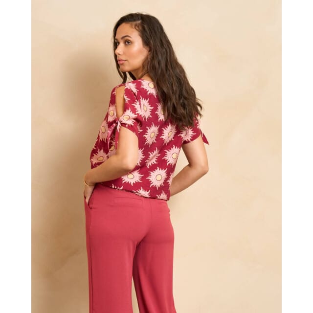 Lofty Manner Blouse Blouse Elowen Rc02 658 Multi Brique Dames Maat - S